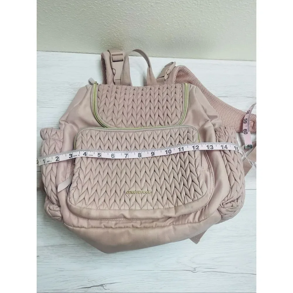 mommore Diaper Bag Small Diaper Backpack Pink